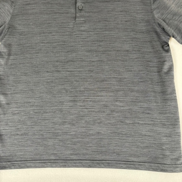 Haggar Cool 18 Marbled Gray Stripes Size L Golf Polo - Picture 4 of 10